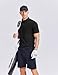 PINSPARK Mens Golf Shirt 3 Buttons Quick Dry Polo Shirts for Men Short Sleeve Casual Stylish Collared Polo Shirts Black XX-Large