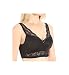 Ahh By Rhonda Shear Women's Pin-up Leisure Bra, Black, Medium