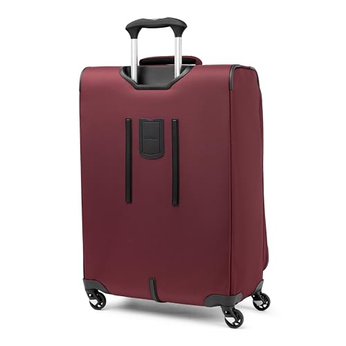 Travelpro Maxlite 5 Lightweight Checked Medium 25" Expandable Softside Luggage Burgundy, 25-inch