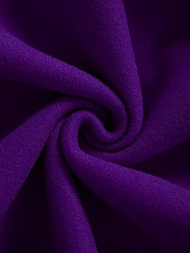 COZYEASE Men's Oversized Letter Graphic Drawstring Casual Hoodies Long Sleeve Vintage Street Hoodie Sweatshirts Purple L4