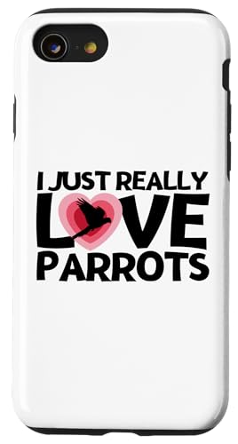 Parrot I Just Really Love Parrot �X�}�z�P�[�X iPhone SE (2020) / 7 / 8 �p