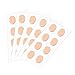 HSKB Brille Nasenpads Anti Rutsch Soft Foam Selbstklebend Brillen Pads für Brillen Gläser Sonnenbrillen Brillenpads Nasenpolster Antirutsch Halterung 20 Paar (Beige, 1mm)