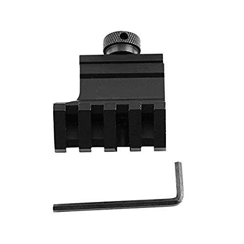 Gexgune 45 Grad Schiene Halterung, Aluminiumlegierung Sight Scope Offset Weber Rail Riser Mount mit Schraubenschlüssel