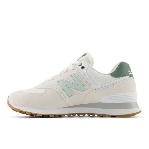 New Balance New Balance Women's 574 V2 Spring Sneaker, Sea Salt/New Spruce, 12 M