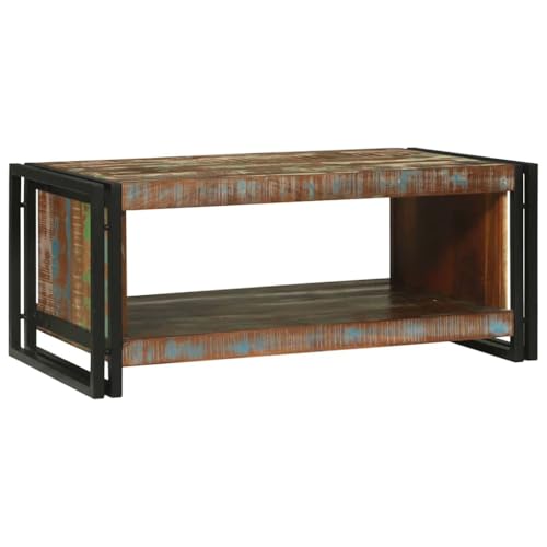 Table basse espace de rangement table de salon moderne étagère stable - 7
