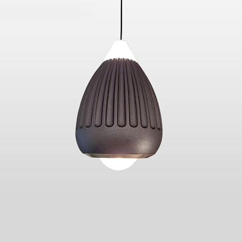 Lampe suspendue noire kxtmm avec abat-jour en aluminium pour couloir et îlot