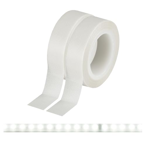 Meking 2PCS LED Light Strip Masking Tape 0.59 in x 32.8 ft Lighting Dimming Cover Sticker Light...