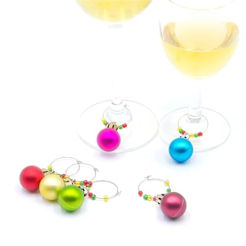 Evita confusiones con dijes de copa de vino plásticos lavables que no destiñen 2