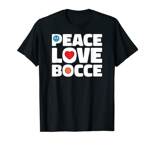 Peace Love Bocce Ball Spieler Team Bocce Ball T-Shirt