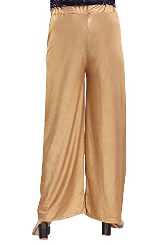 Image of DREAM & DZIRE Dark Golden Palazzo for Women in All Plus Size and Small Size.(7XL)