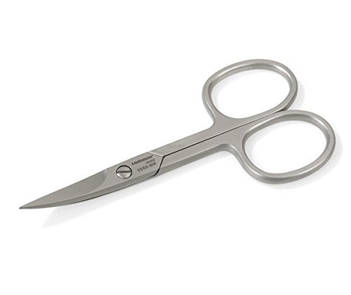 Stainless Steel First Quality Curved Nail Scissors in Matte Finish. Made by Malteser in Germany by Malteser