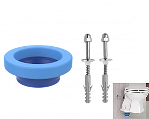 ANEL DE VEDACAO P/VASO SANITARIO C/GUIA E KIT DE FIXACAO EM ACO ZINCADO E BUCHA N°10