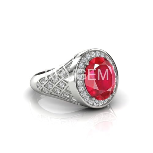 Bague en rubis naturel Ratti en argent fait main pour l'élégance au quotidien