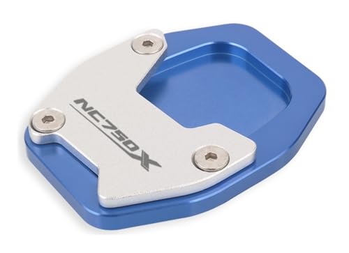 Plaque d'extension béquille moto pour NC750X 2021-2023 bleu