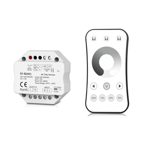 Variateur LED S1-B pour supprimer le scintillement des ampoules AC