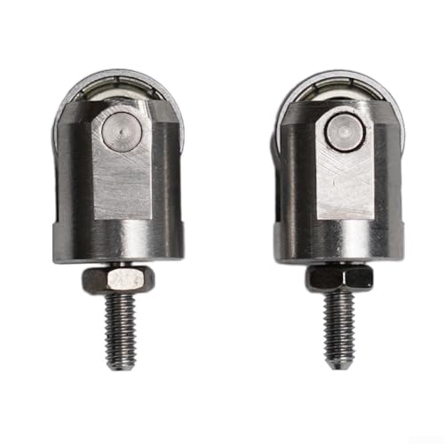 2 Pieces M2.5 Dial Indicator Contact Point Stainless Steel Depth Gauge Roller Measuring Tip Parts Compatible With Electronic Digital Indicators And Dial Gauges