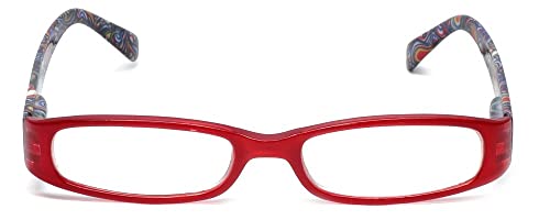 Calabria 735 Classic Vintage Reading Glasses +3.50 Red Women Paisley Single Power Readers Spring Hinge Matching Cloth Case