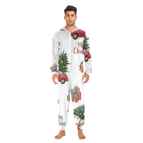 Disfraz de árbol de Navidad rojo tipo pijama cómodo contra trajes rígidos 2