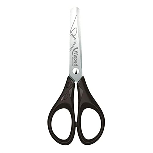Tesoura Escolar sem Ponta 13cm, Maped, Essential, 464260, Preto