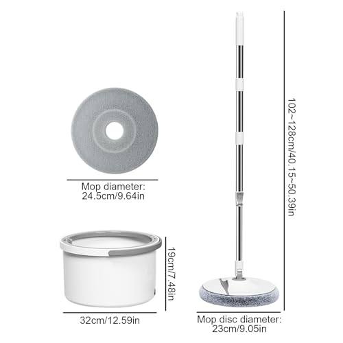 Fregona de limpieza para el baño y suelos de azulejos con mango ajustable cómodo 6