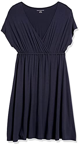 Image of Amazon Essentials Women's Surplice V Neck Swing Dress (Available in Plus Size)