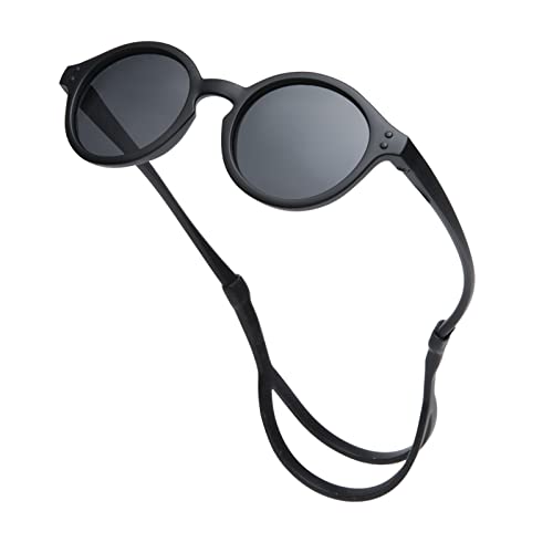 Image of Pro Acme Cute Round Polarized Baby Sunglasses with TPEE Strap, Flexible Rubber for Toddler Newborn Ages 0-36 Months