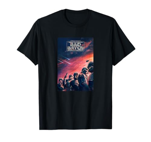 T-shirt Star Wars The Bad Batch Sunset Poster idéal pour vos sorties geek