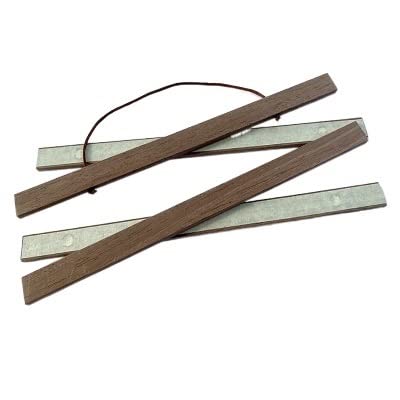 Bilderrahmen Natürlicher magnetischer Holzrahmen Poster Aufhänger Fotorahmen Poster und Drucke Weißes Holz Wandbehang Wandmalerei Home Room Decor Fotorahmen ( Color : Black walnut MDF , Size : 80 cm l