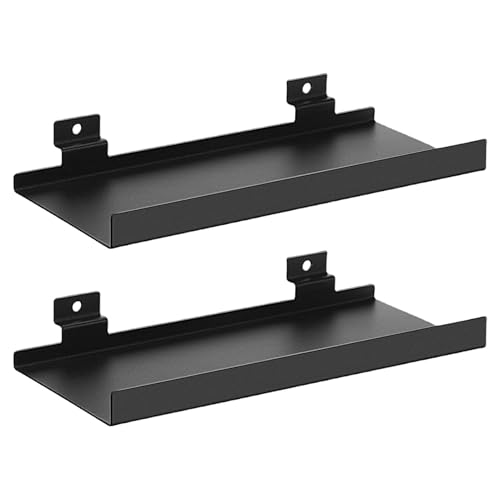 Estantes de listones de metal, accesorios de exhibición de venta al por menor, resistentes, 25 x 11 cm, estantería de superficie lisa para dormitorio, zapatería, boutique, solución de almacenamiento