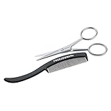 Tweezerman G.E.A.R. Moustache Scissors and Comb Model No. 72031-MG