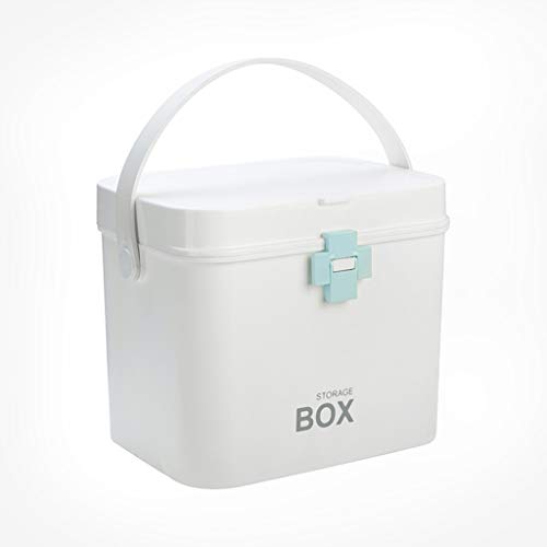 Caja de la medicina XMING azul para resolver el desorden de los medicamentos familiares en casa 2