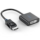UVOOI DisplayPort to DVI Adapter, Display Port DP to DVI-D Adapter Cord Male to Female for All DP Port Devices Compatible with Lenovo, Dell, HP and Other Brands