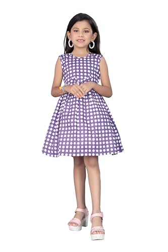 Image of Girls Pure Cotton Soft Frock with Astar, Printed Multicolor for Girl Child