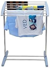 Rails Clothes Drying Racks, Folding Clothes Drying Rack Bathroom Towel Laundry Hanger Dryer Mobile Tower Rack Indoor Balcony Shelf Space Saving Towel Stand Mini Cloth Rack