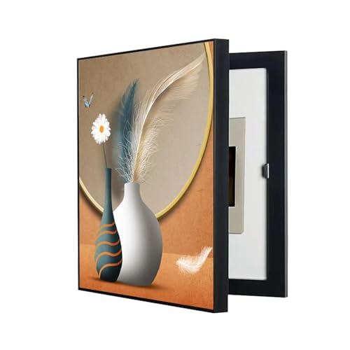 GHPLY Decorative Fuse Box Covers, Hide Electrical Panel Meter Breaker Wall Mounted Cover, Electrical Distribution Box Decorative Box(C,60X70CM/23.6x27.5in)