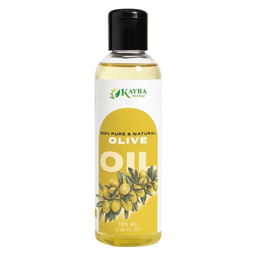 Image of Olive Oil | 100% Pure Extra Virgin Cold Pressed Zaitoon Oil for Hair Growth, Glowing Skin, Face & Scalp Care | Jaitun Ka Tel for Dry Skin, Dandruff, Hair Fall & Moisturizing - 100ml