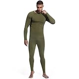 MEGE KNIGHT Long Johns for Men Long Sleeve Thermal Underwear Set ropa termica hombre frio Hunting Essentials Cold Gear Green