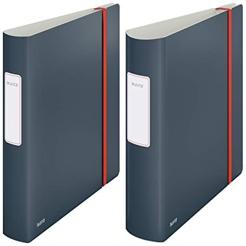 Classeur à levier 180° Leitz Active A4 gris pour dossiers volumineux