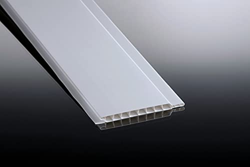 BASIC 100 | 10 St. Paneele Wandpaneele Nut- und Federprofile, weiß, Kunststoff, 10 cm x 300 cm, 3m²