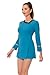 Zhinina Adult Shirt Dress Women Long-Sleeve Uniform Bodycon Top Classic Cosplay Costume Movie Work Clothes Outfit Blue