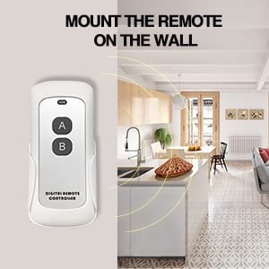 Smart Switch With App & Remote Control, Alexa Light Switch Single-Pole, 2.4Ghz Wi-Fi Timer Wall Switch Compatible With Alexa Google Home, Smart Home Electrical Switch, Neutral Wire Needed #TOP6