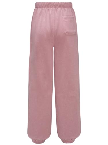 Image of Roxy Girls' Pull-on Fleece Jogger Sweatpants with Elasticized Drawstring Waistband