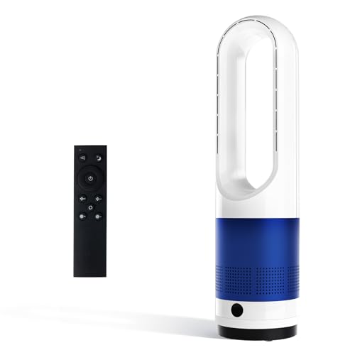 NEWBULIG 22' Bladeless Tower Fan for Bedroom, 80°Oscillating Quiet Fan, 8 Speeds, 9H Timer, Remote...