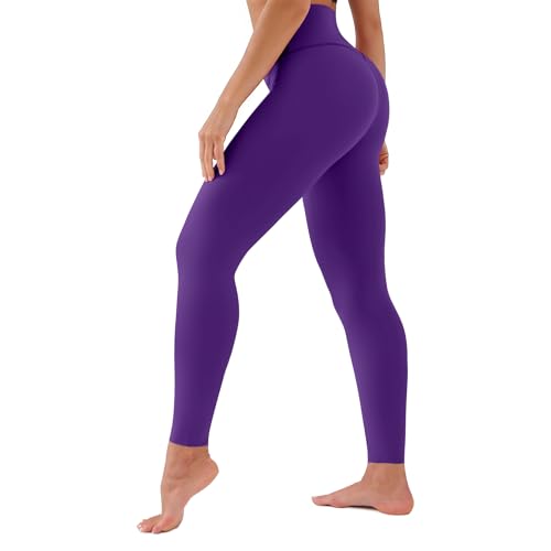 GYMGUN High Waisted Leggings for Women Buttery Soft Tummy Control Capri Yoga Pants for Workout Athletic Plus Size