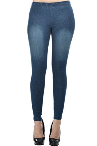 Image of Frenchtrendz Women's Skinny Fit Mid Rise Stretchable Cotton Spandex Jegging Pull On (XS-4XL)