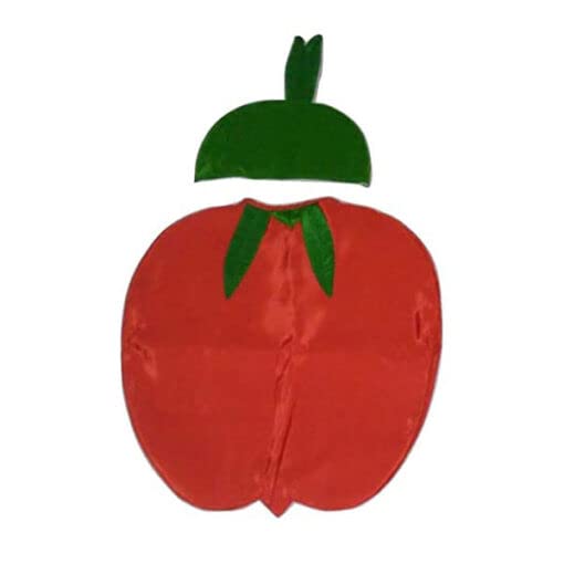 CHRISLEY ENTERPRISES Polyester Apple Fruit Fancy Dress Costume For Kids (Apple Cutout |Cap And For Kids (2-4 Years)|Red (B0BSCF8W6V) Amazon Price History, Amazon Price Tracker