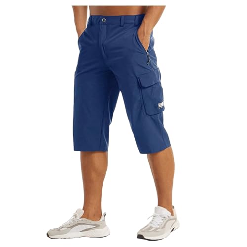 Short homme léger pour la pêche et la marche en forêt avec ceinture