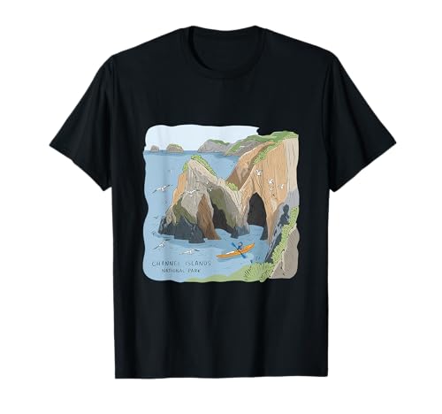 Channel Islands National Park Kayaking Cliff T-Shirt