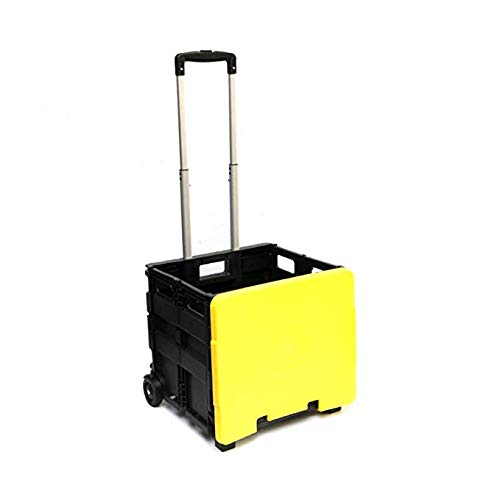 Chariot pliant en plastique pour transporter sans bruit ni mal de dos