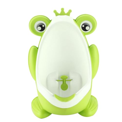 INOOMP 幼児用 カエル型 トイレトレーニング 小便器 男の子用 壁掛け 便利な自動排水機能付き 体重に な設計 トイレ練習に